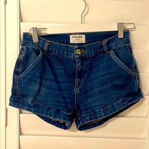 Frame denim shorts